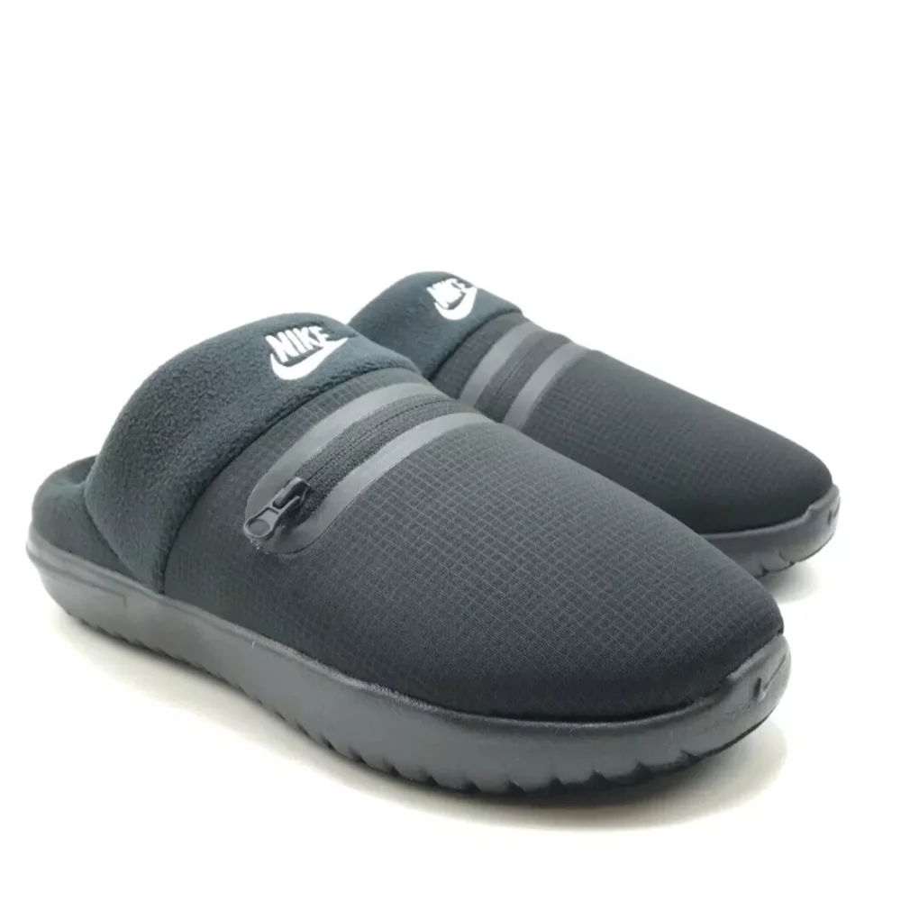 MEN'S NIKE Burrow  Black/Metallic Silver/Black Slip On Shoes - Picture 2 of 13